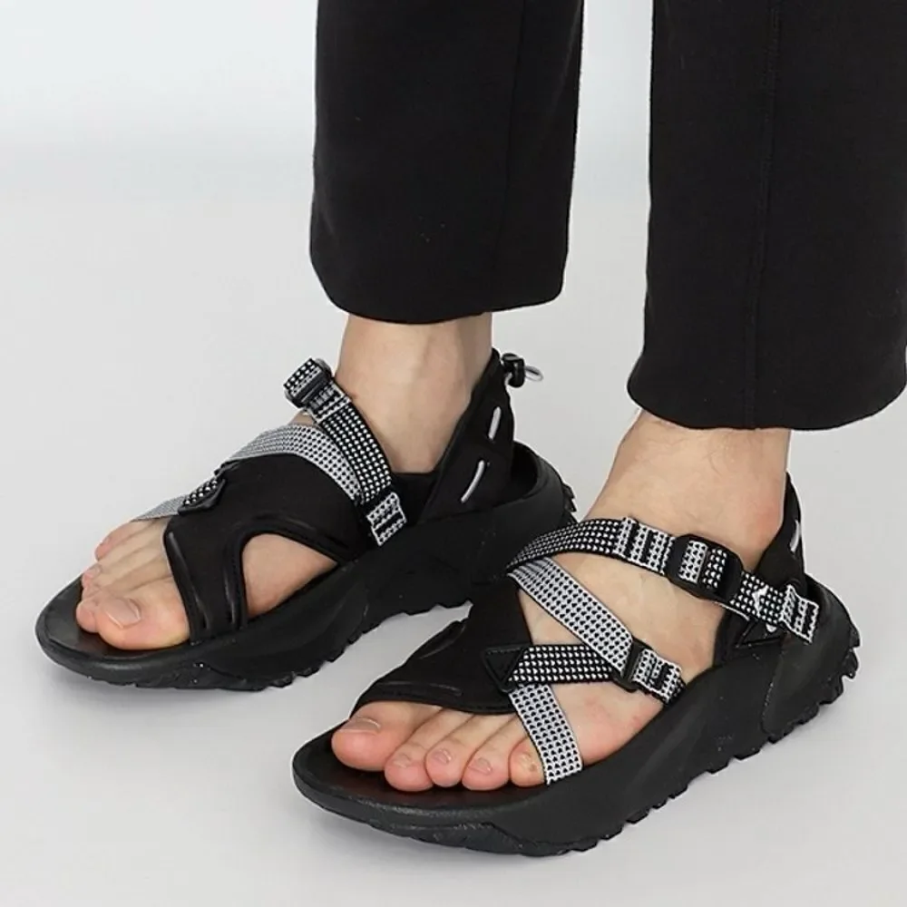 Nike Men's Dad Oneanta Sandals, Black/Pure Platinum/Wolf Grey
